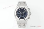 APS Factory Audemars Piguet Royal Oak 41mm Calibre 4401 Movement Dark Blue Face White Gold Band Watch